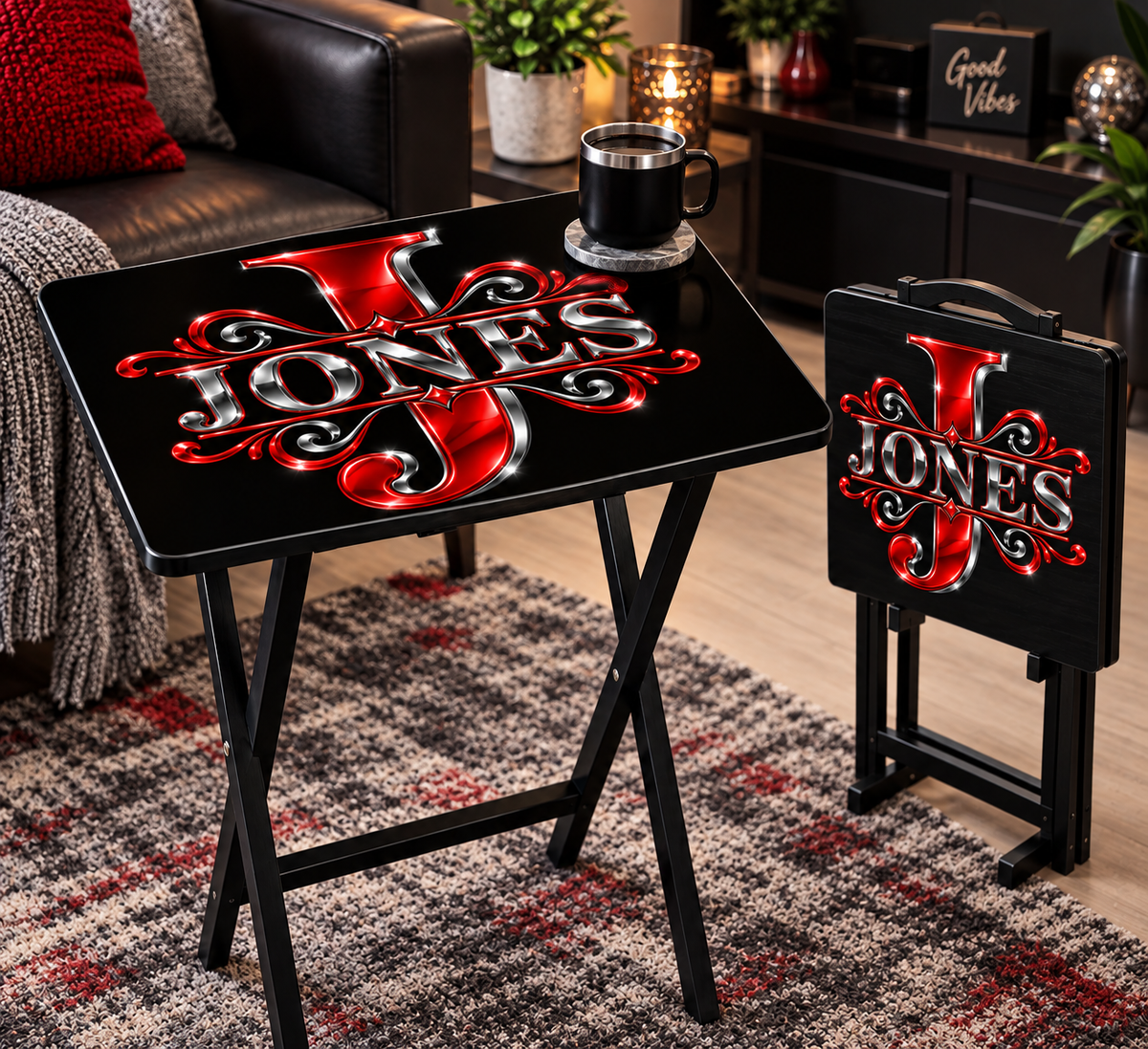 “Custom Folding Tray Table – Personalized TV Tray with Your Choice of Theme or Design.”