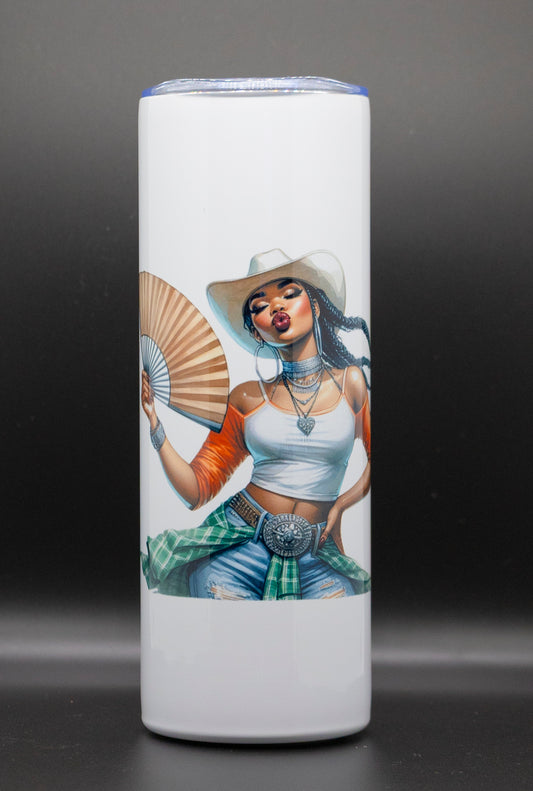 Cow-Girl (Green) Tumbler